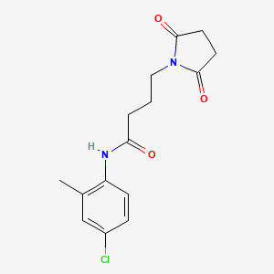 N-(4-chloro-2-methylphenyl)-4-(2,5-dioxo-1-pyrrolidinyl)butanamide