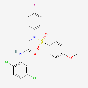 N~1~-(2,5-dichlorophenyl)-N~2~-(4-fluorophenyl)-N~2~-[(4-methoxyphenyl)sulfonyl]glycinamide