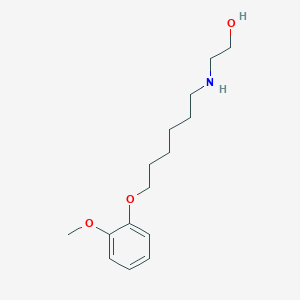 2-[6-(2-Methoxyphenoxy)hexylamino]ethanol