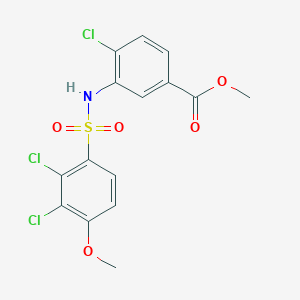 methyl 4-chloro-3-{[(2,3-dichloro-4-methoxyphenyl)sulfonyl]amino}benzoate