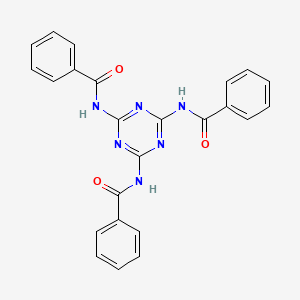 molecular formula C24H18N6O3 B4576963 Tris(benzoyl)melamin 