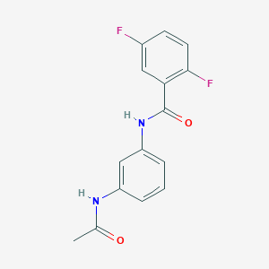 molecular formula C15H12F2N2O2 B4577047 N-(3-acetamidophenyl)-2,5-difluorobenzamide 