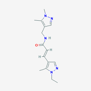N-[(1,5-dimethyl-1H-pyrazol-4-yl)methyl]-3-(1-ethyl-5-methyl-1H-pyrazol-4-yl)acrylamide
