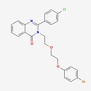 3-{2-[2-(4-bromophenoxy)ethoxy]ethyl}-2-(4-chlorophenyl)-4(3H)-quinazolinone