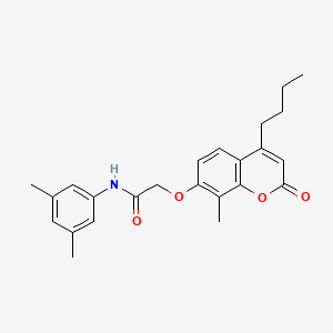 2-[(4-butyl-8-methyl-2-oxo-2H-chromen-7-yl)oxy]-N-(3,5-dimethylphenyl)acetamide