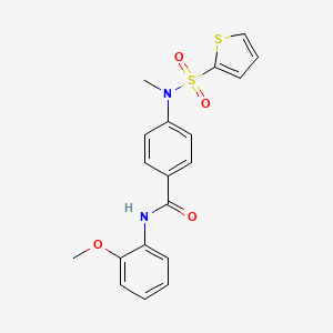N-(2-methoxyphenyl)-4-[methyl(2-thienylsulfonyl)amino]benzamide