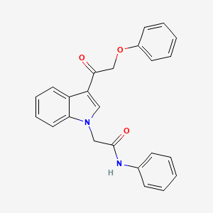 2-[3-(phenoxyacetyl)-1H-indol-1-yl]-N-phenylacetamide