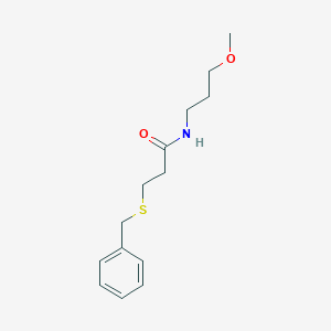 3-(benzylthio)-N-(3-methoxypropyl)propanamide