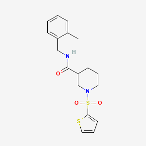 N-(2-methylbenzyl)-1-(2-thienylsulfonyl)-3-piperidinecarboxamide