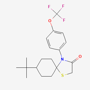 8-tert-butyl-4-[4-(trifluoromethoxy)phenyl]-1-thia-4-azaspiro[4.5]decan-3-one