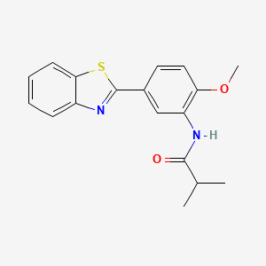 N-[5-(1,3-benzothiazol-2-yl)-2-methoxyphenyl]-2-methylpropanamide