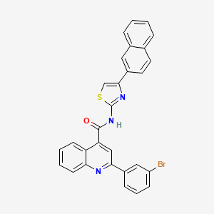 molecular formula C29H18BrN3OS B4577472 2-(3-溴苯基)-N-[4-(2-萘基)-1,3-噻唑-2-基]-4-喹啉甲酰胺 