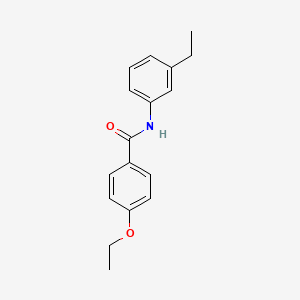 molecular formula C17H19NO2 B4577498 4-ethoxy-N-(3-ethylphenyl)benzamide 