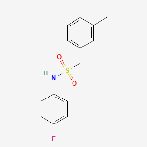 N-(4-fluorophenyl)-1-(3-methylphenyl)methanesulfonamide