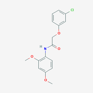 molecular formula C16H16ClNO4 B4577533 2-(3-氯苯氧基)-N-(2,4-二甲氧基苯基)乙酰胺 CAS No. 6047-89-8