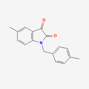 molecular formula C17H15NO2 B4577555 5-methyl-1-(4-methylbenzyl)-1H-indole-2,3-dione 