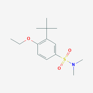 molecular formula C14H23NO3S B4577557 3-叔丁基-4-乙氧基-N,N-二甲基苯磺酰胺 