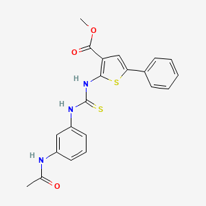methyl 2-[({[3-(acetylamino)phenyl]amino}carbonothioyl)amino]-5-phenyl-3-thiophenecarboxylate