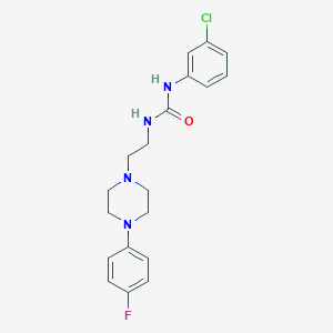 N-(3-chlorophenyl)-N'-{2-[4-(4-fluorophenyl)-1-piperazinyl]ethyl}urea