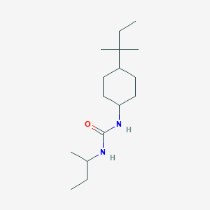 molecular formula C16H32N2O B4577742 N-(仲丁基)-N'-[4-(1,1-二甲基丙基)环己基]脲 