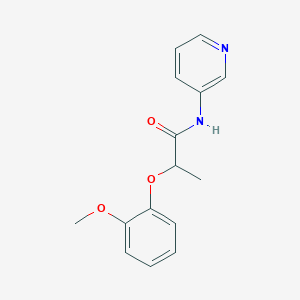 molecular formula C15H16N2O3 B4577751 2-(2-甲氧基苯氧基)-N-3-吡啶基丙酰胺 