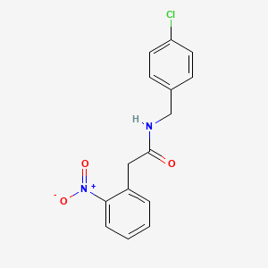 molecular formula C15H13ClN2O3 B4577765 N-(4-氯苯甲基)-2-(2-硝基苯基)乙酰胺 
