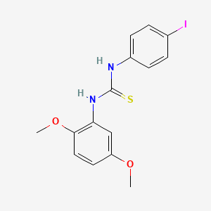 molecular formula C15H15IN2O2S B4577782 N-(2,5-二甲氧基苯基)-N'-(4-碘苯基)硫脲 