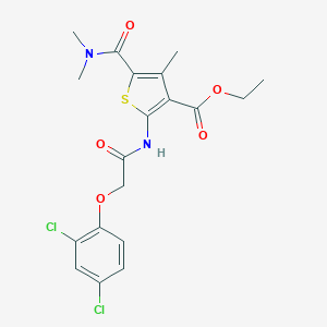 Ethyl 2-{[(2,4-dichlorophenoxy)acetyl]amino}-5-(dimethylcarbamoyl)-4-methylthiophene-3-carboxylate