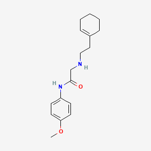 molecular formula C17H24N2O2 B4577817 N~2~-[2-(1-环己烯-1-基)乙基]-N~1~-(4-甲氧基苯基)甘氨酰胺 