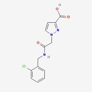 1-{2-[(2-chlorobenzyl)amino]-2-oxoethyl}-1H-pyrazole-3-carboxylic acid