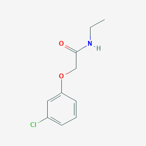 molecular formula C10H12ClNO2 B4577850 2-(3-氯苯氧基)-N-乙酰乙胺 