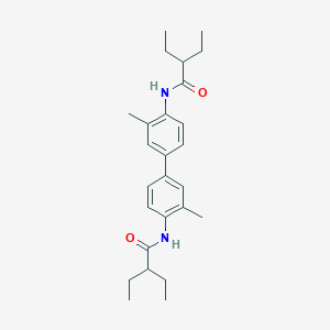 molecular formula C26H36N2O2 B457786 2-ethyl-N-{4'-[(2-ethylbutanoyl)amino]-3,3'-dimethyl[1,1'-biphenyl]-4-yl}butanamide 