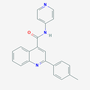 molecular formula C22H17N3O B457794 2-(4-methylphenyl)-N-(4-pyridinyl)-4-quinolinecarboxamide 