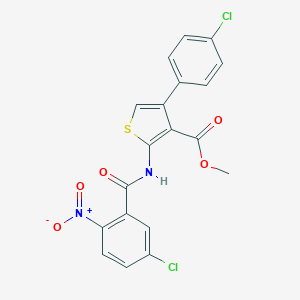 Methyl 2-({5-chloro-2-nitrobenzoyl}amino)-4-(4-chlorophenyl)-3-thiophenecarboxylate
