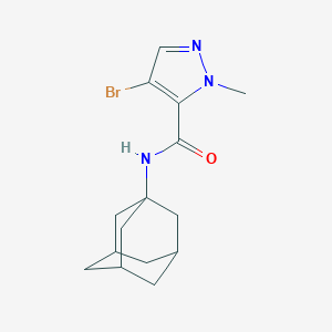 molecular formula C15H20BrN3O B457806 N-(1-adamantyl)-4-bromo-1-methyl-1H-pyrazole-5-carboxamide 