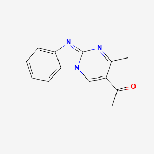 molecular formula C13H11N3O B4578075 1-(2-甲基嘧啶并[1,2-a]苯并咪唑-3-基)乙酮 