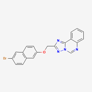 molecular formula C20H13BrN4O B4578085 2-{[(6-溴-2-萘基)氧基]甲基}[1,2,4]三唑并[1,5-c]喹唑啉 