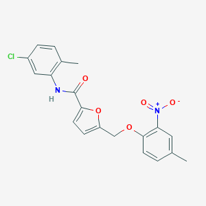 N-(5-chloro-2-methylphenyl)-5-[(4-methyl-2-nitrophenoxy)methyl]furan-2-carboxamide