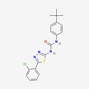 molecular formula C19H19ClN4OS B4578165 N-(4-叔丁基苯基)-N'-[5-(2-氯苯基)-1,3,4-噻二唑-2-基]脲 