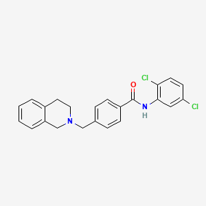 molecular formula C23H20Cl2N2O B4578312 N-(2,5-dichlorophenyl)-4-(3,4-dihydro-2(1H)-isoquinolinylmethyl)benzamide 