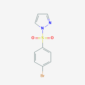 molecular formula C9H7BrN2O2S B457832 1-((4-溴苯基)磺酰基)-1H-吡唑 CAS No. 560105-21-7