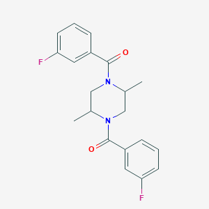 1,4-Bis(3-fluorobenzoyl)-2,5-dimethylpiperazine