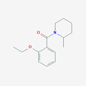 molecular formula C15H21NO2 B457844 1-(2-Ethoxybenzoyl)-2-methylpiperidine 