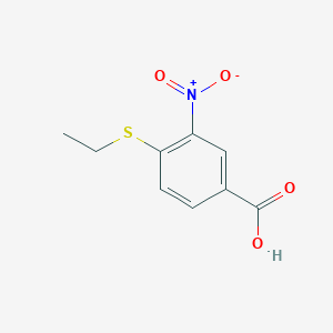 molecular formula C9H9NO4S B4578448 4-(ethylthio)-3-nitrobenzoic acid 