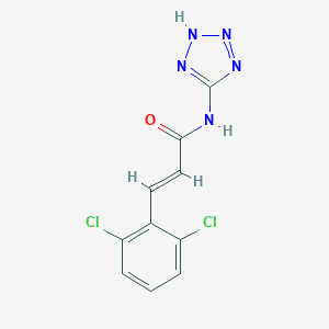 (2E)-3-(2,6-dichlorophenyl)-N-(1H-tetrazol-5-yl)prop-2-enamide