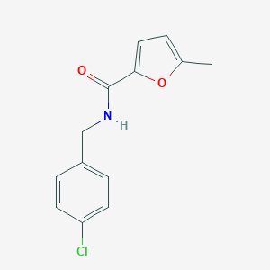 molecular formula C13H12ClNO2 B457851 N-(4-chlorobenzyl)-5-methyl-2-furamide 