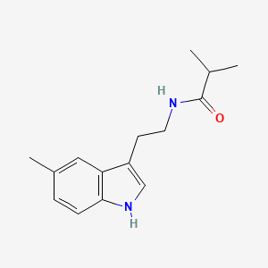 molecular formula C15H20N2O B4578524 2-methyl-N-[2-(5-methyl-1H-indol-3-yl)ethyl]propanamide 