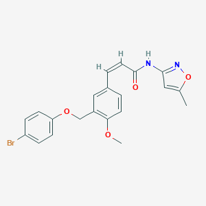 3-{3-[(4-bromophenoxy)methyl]-4-methoxyphenyl}-N-(5-methyl-3-isoxazolyl)acrylamide