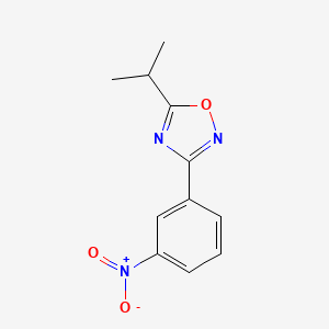 5-isopropyl-3-(3-nitrophenyl)-1,2,4-oxadiazole