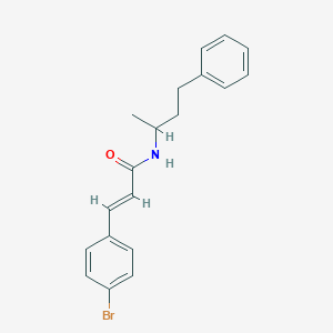 molecular formula C19H20BrNO B457870 3-(4-bromophenyl)-N-(1-methyl-3-phenylpropyl)acrylamide 